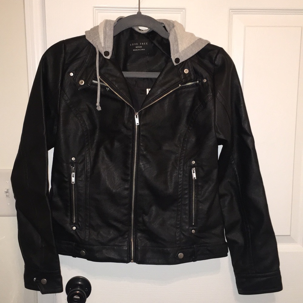 Pleather Black Jacket